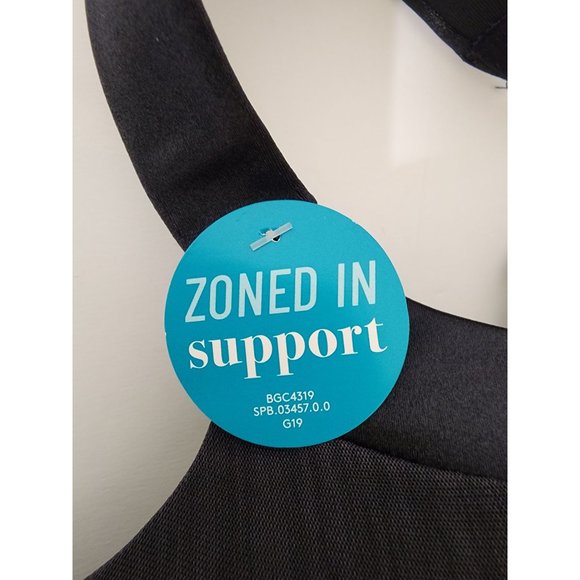 Vanity Fair Womens Black Sport Wirefree Underwire Bra Size 44C Style 76338 - Picture 3 of 7